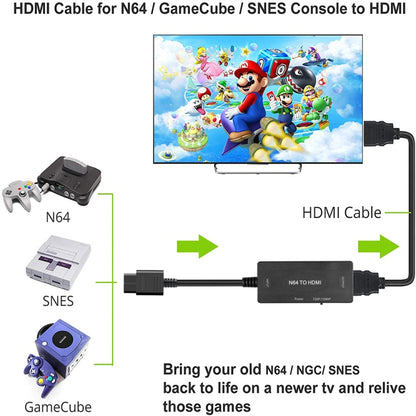 1080P N64 to HDMI Digital Analog Converter Video Cable Adapter by buy2fix