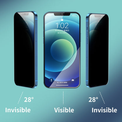 For iPhone 12 / 12 Pro 2pcs ENKAY Hat-Prince Full Coverage 28 Degree Privacy Screen Protector Anti-spy Tempered Glass Film - iPhone 12 / 12 Pro Tempered Glass by ENKAY | Online Shopping UK | buy2fix