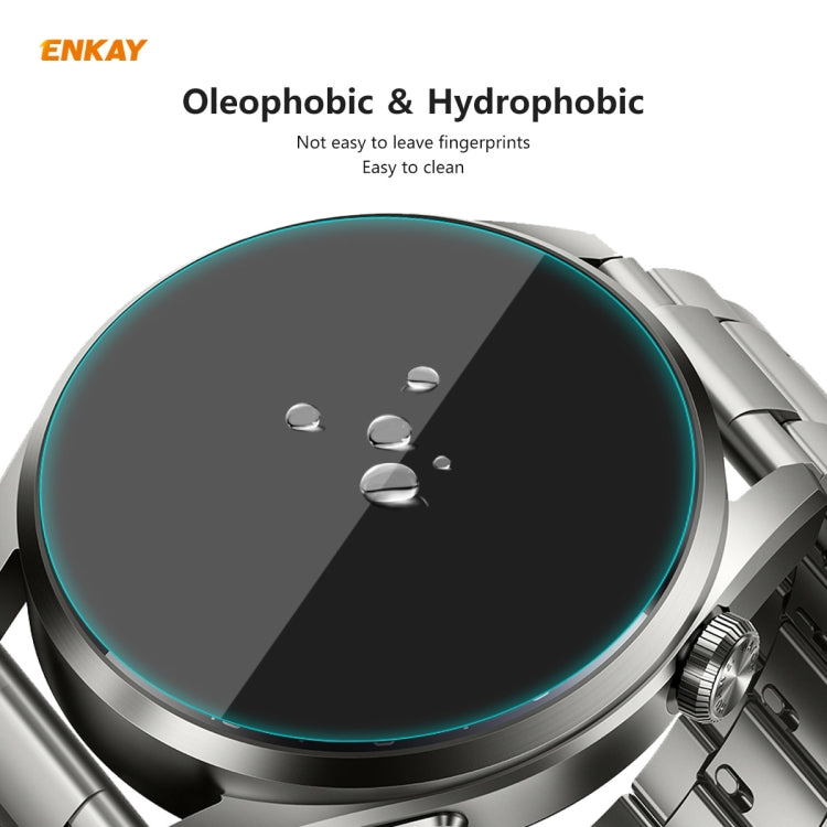 5 PCS For Huawei WATCH 3 Pro 48mm ENKAY Hat-Prince 0.2mm 9H 2.15D Curved Edge Tempered Glass Screen Protector Watch Film - Screen Protector by ENKAY | Online Shopping UK | buy2fix