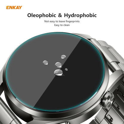 5 PCS For Huawei WATCH 3 Pro 48mm ENKAY Hat-Prince 0.2mm 9H 2.15D Curved Edge Tempered Glass Screen Protector Watch Film - Screen Protector by ENKAY | Online Shopping UK | buy2fix