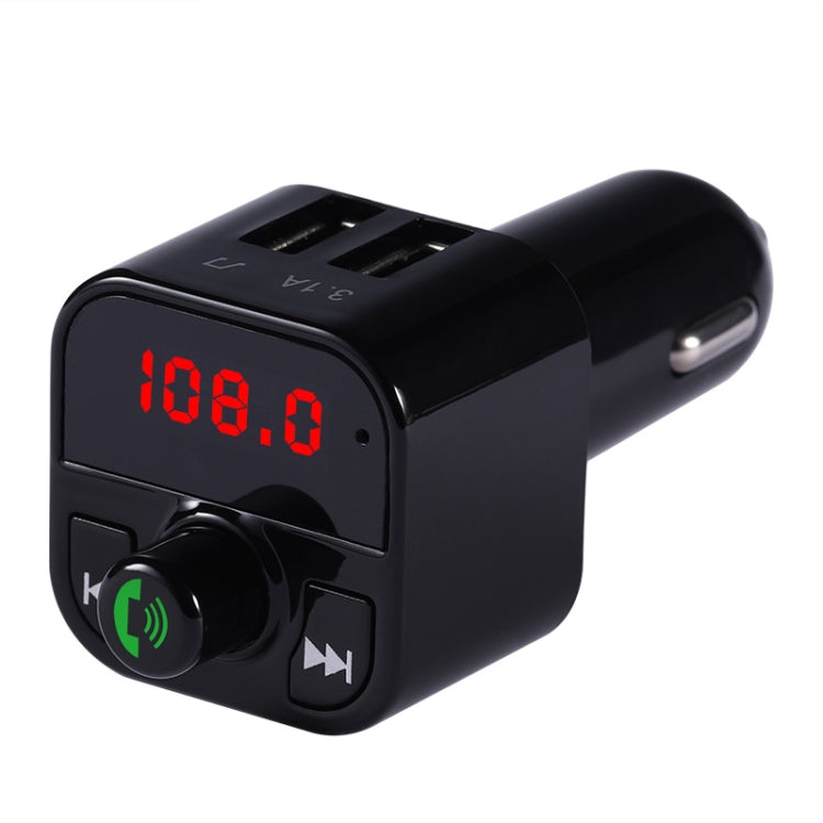 X5 Handsfree Car Kit FM Transmitter Wireless Audio Receiver Auto MP3 Player Dual USB Fast Charger - Bluetooth Car Kits by buy2fix | Online Shopping UK | buy2fix