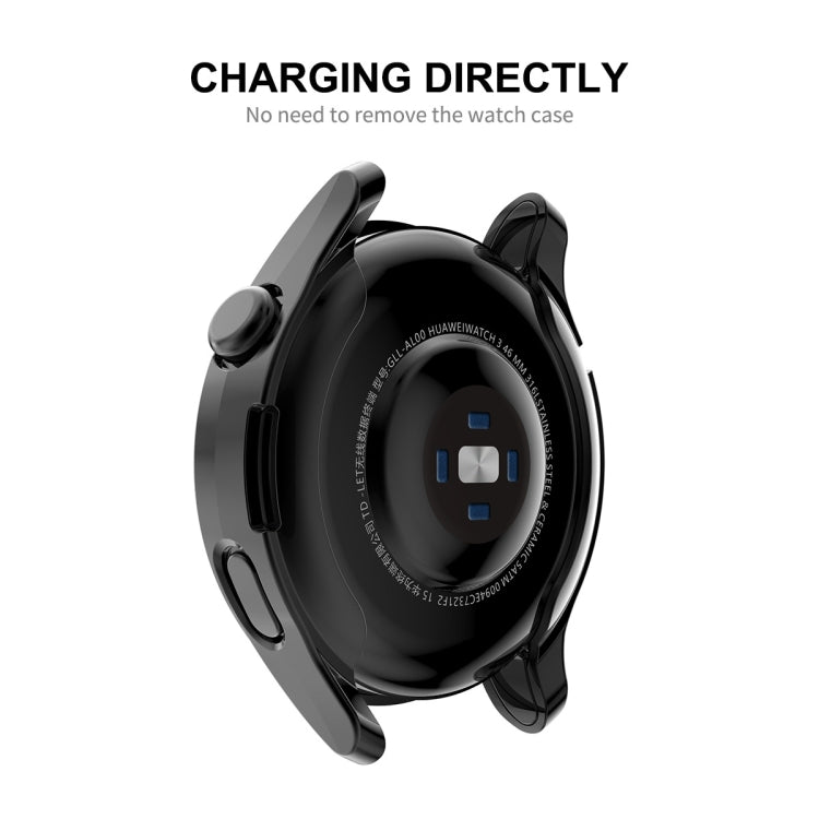 For Huawei Watch 3 46mm ENKAY Hat-Prince Full Coverage Transparent Soft Case TPU HD Clear Cover(Rose Gold) by ENKAY