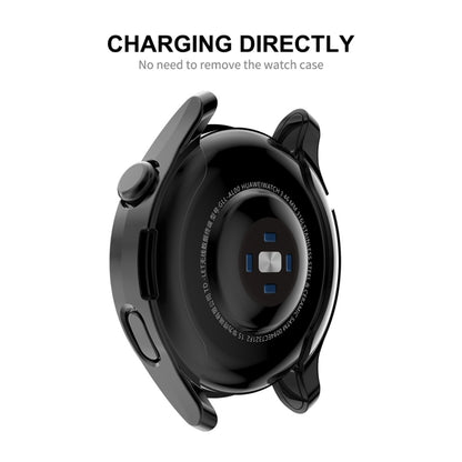 For Huawei Watch 3 46mm ENKAY Hat-Prince Full Coverage Transparent Soft Case TPU HD Clear Cover(Gold) by ENKAY