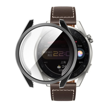 For Huawei Watch 3 Pro 48mm ENKAY Hat-Prince Full Coverage Transparent Soft Case TPU HD Clear Cover(Black) by ENKAY