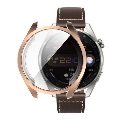 For Huawei Watch 3 Pro 48mm ENKAY Hat-Prince Full Coverage Transparent Soft Case TPU HD Clear Cover(Rose Gold) by ENKAY
