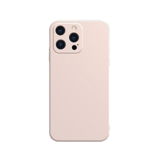 For iPhone 13 Pro Max Solid Color Cube Straight Edge Liquid Silicone Case (Pink) - iPhone 13 Pro Max Cases by buy2fix | Online Shopping UK | buy2fix