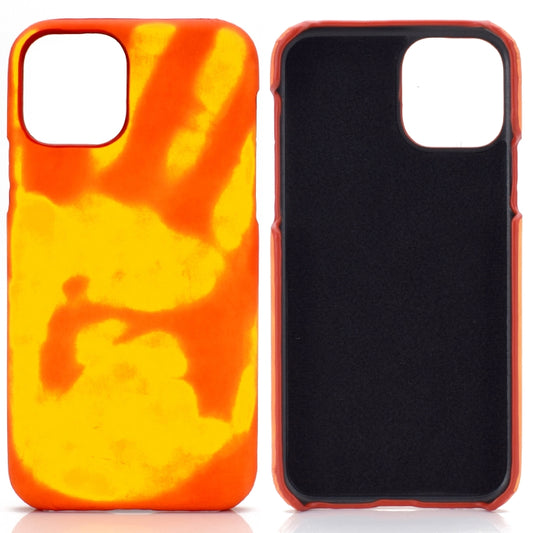 For iPhone 13 Pro Max Paste Skin + PC Thermal Sensor Discoloration Case (Red Yellow) - iPhone 13 Pro Max Cases by buy2fix | Online Shopping UK | buy2fix
