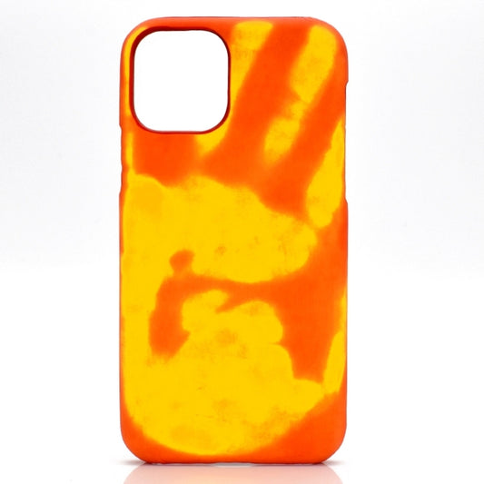 For iPhone 13 Pro Max Paste Skin + PC Thermal Sensor Discoloration Case (Red Yellow) - iPhone 13 Pro Max Cases by buy2fix | Online Shopping UK | buy2fix