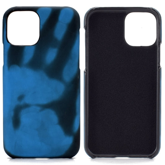 For iPhone 13 Pro Paste Skin + PC Thermal Sensor Discoloration Case (Black Blue) - iPhone 13 Pro Cases by buy2fix | Online Shopping UK | buy2fix