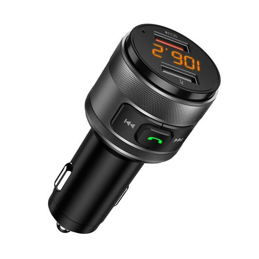 C57 QC3.0 Wireless FM Transmitter Fast Car Charger Bluetooth 5.0 Hands-free Car Modulator USB Flash Memory MP3 Player - Bluetooth Car Kits by buy2fix | Online Shopping UK | buy2fix