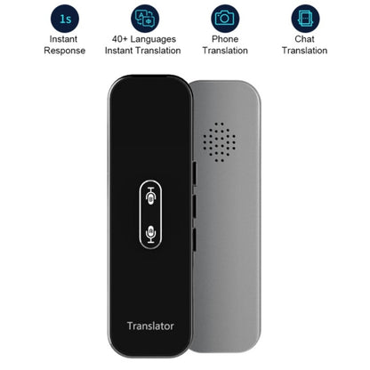 G6X Smart Real Time Voice Translator 40 Languages for Android IOS and Smartphone(Black) -  by buy2fix | Online Shopping UK | buy2fix
