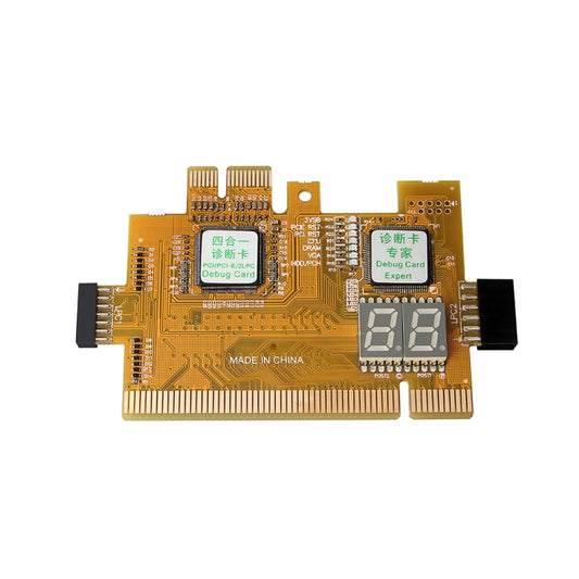 4-in-1 Desktop PC PCI-E LPC Diagnostic Card Motherboard Detection Failure Test Card - Add-on Cards by buy2fix | Online Shopping UK | buy2fix