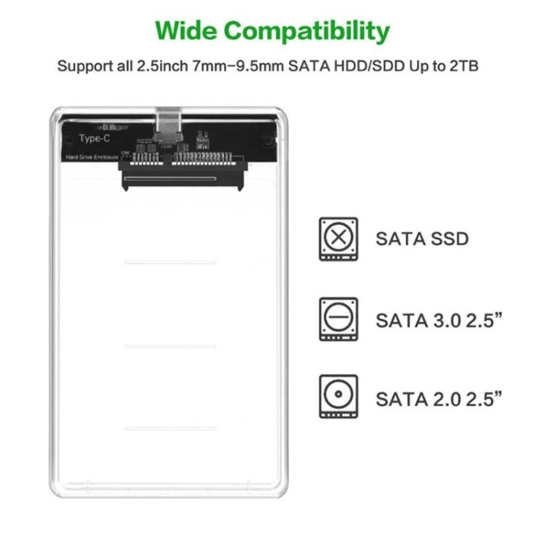 2.5 Inch SATA to USB 3.1 Gen 2 Portable Enclosure by buy2fix