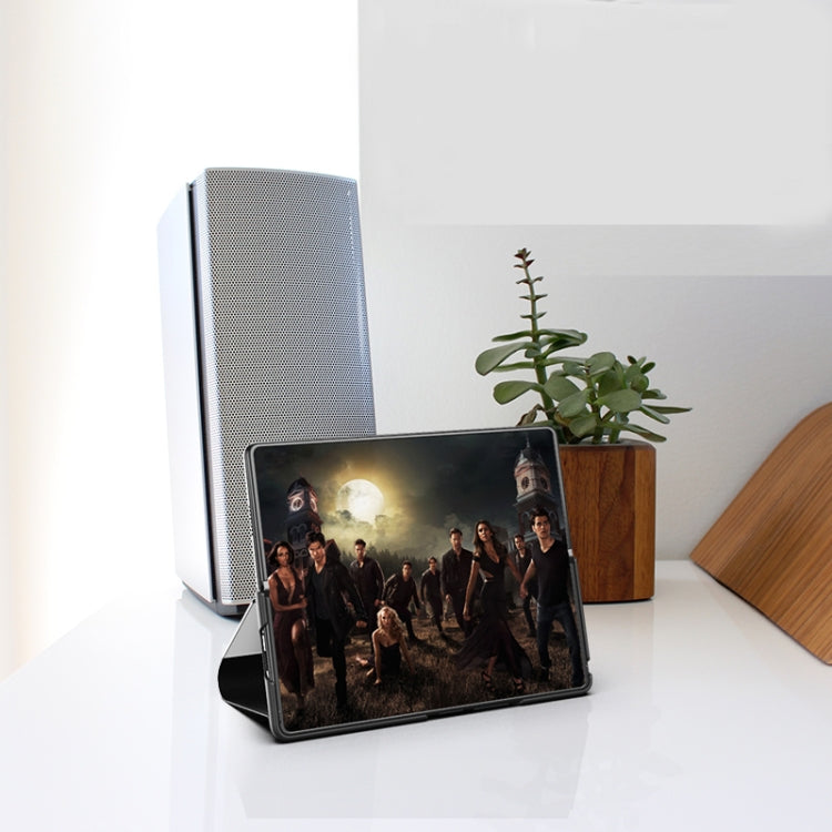 For Samsung Galaxy Z Fold3 Plated Mirror Horizontal Flip Leather Case with Holder(Black) by buy2fix