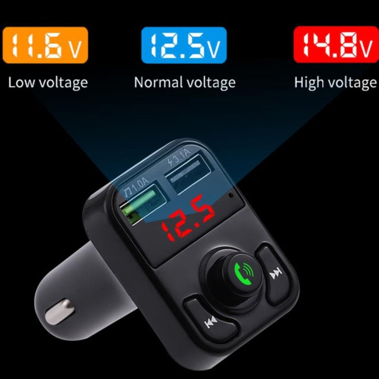 X3 Wireless 5.0 Handsfree Car Kit FM Wireless Audio Receiver Transmitter MP3 Player Dual USB Digital Fast Charger - Bluetooth Car Kits by buy2fix | Online Shopping UK | buy2fix