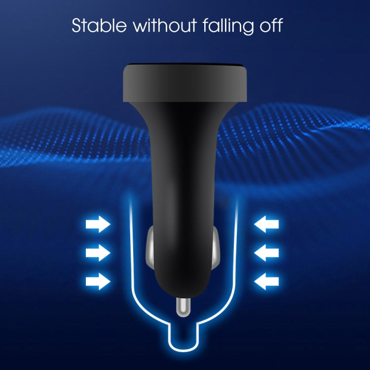 A9 Car FM Transmitter Hands-free Wireless Audio Receiver MP3 Player Dual USB Fast Charger - Bluetooth Car Kits by buy2fix | Online Shopping UK | buy2fix