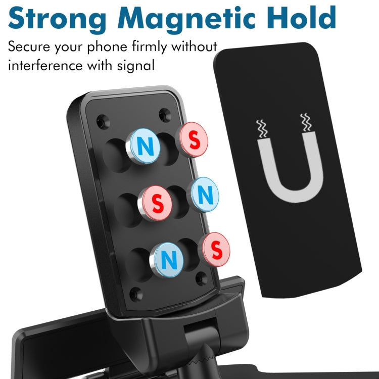 H-144B Universal Car Phone Holder Magnetic Stop Sign Holder Mobile Phone Interior Decoration Accessories by buy2fix