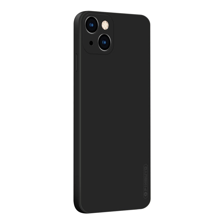 For iPhone 13 PINWUYO Touching Series Liquid Silicone TPU Shockproof Case(Black) - iPhone 13 Cases by PINWUYO | Online Shopping UK | buy2fix