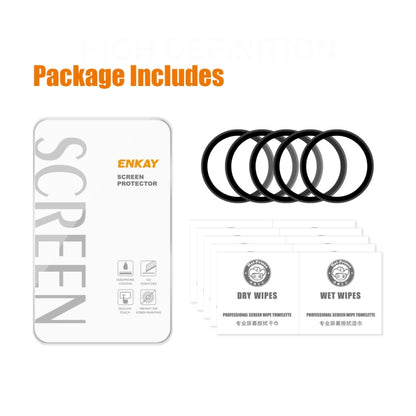 5 PCS For Samsung Galaxy Watch4 40mm ENKAY Hat-Prince 3D Full Coverage Soft PC Edge + PMMA HD Screen Protector Film - Screen Protector by ENKAY | Online Shopping UK | buy2fix