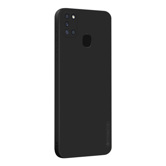 For Samsung Galaxy A21s PINWUYO Touching Series Liquid Silicone TPU Shockproof Case(Black)
