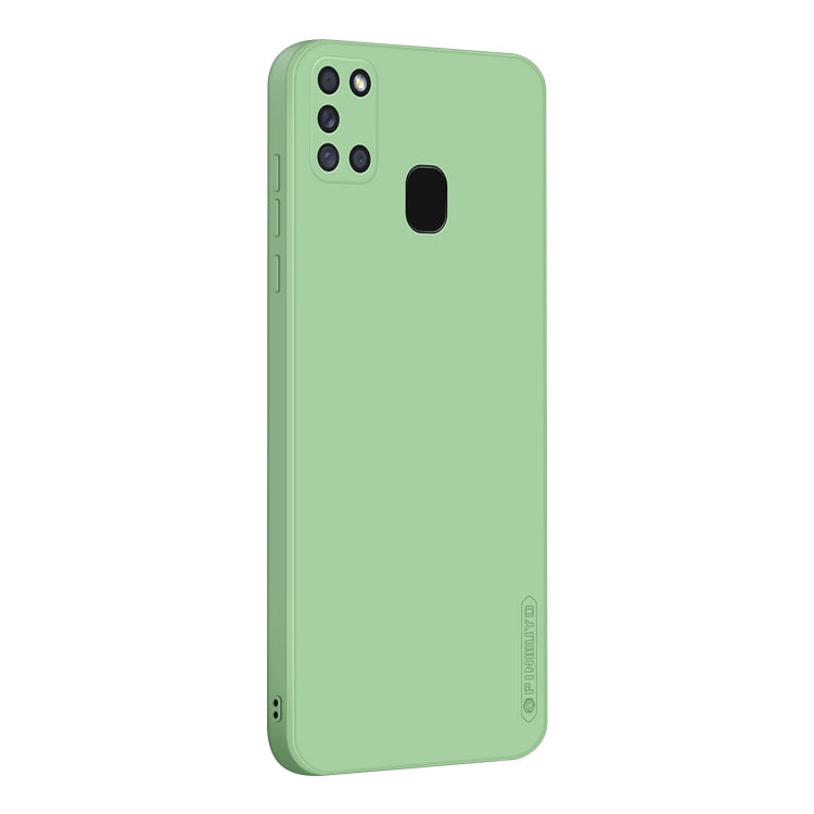 For Samsung Galaxy A21s PINWUYO Touching Series Liquid Silicone TPU Shockproof Case(Green) - Galaxy Phone Cases by PINWUYO | Online Shopping UK | buy2fix