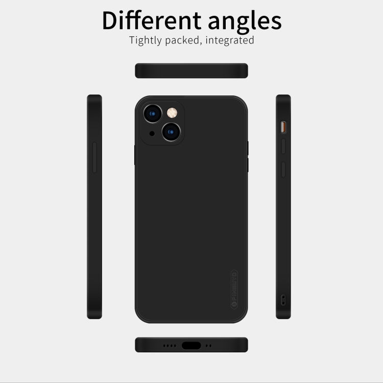For iPhone 13 mini PINWUYO Touching Series Liquid Silicone TPU Shockproof Case (Black) - iPhone 13 mini Cases by PINWUYO | Online Shopping UK | buy2fix