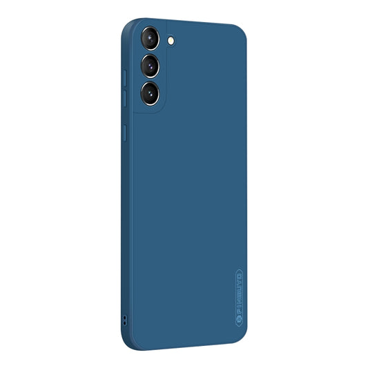 For Samsung Galaxy S21+ 5G PINWUYO Touching Series Liquid Silicone TPU Shockproof Case(Blue) - Galaxy S21+ 5G Cases by PINWUYO | Online Shopping UK | buy2fix