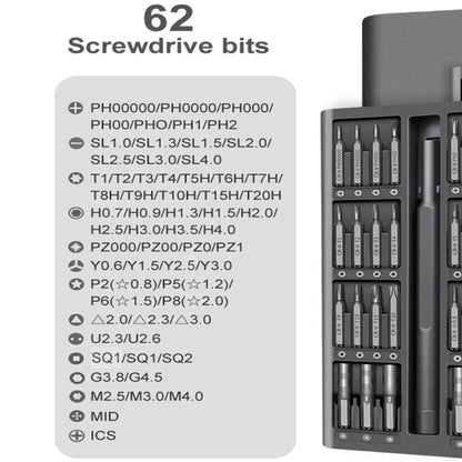 A63 63 in 1 Screwdriver Set Mobile Phone Tablet Computer Disassembly and Maintenance Tool - Screwdriver Set by buy2fix | Online Shopping UK | buy2fix