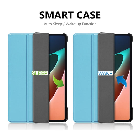 For Xiaomi Mi Pad 5 / 5 Pro ENKAY Custer Texture Horizontal Flip PU+PC Leather Case with Three-folding Holder & Sleep / Wake-up Function(Black) - More Tablet Cases by ENKAY | Online Shopping UK | buy2fix
