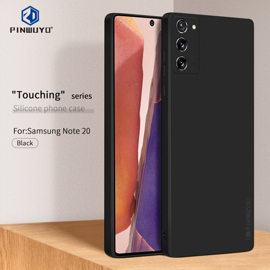 For Samsung Galaxy Note20 PINWUYO Touching Series Liquid Silicone TPU Shockproof Case(Black) - Galaxy Note20 Cases by PINWUYO | Online Shopping UK | buy2fix