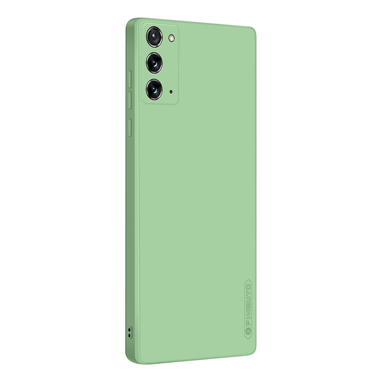 For Samsung Galaxy Note20 PINWUYO Touching Series Liquid Silicone TPU Shockproof Case(Green) - Galaxy Note20 Cases by PINWUYO | Online Shopping UK | buy2fix
