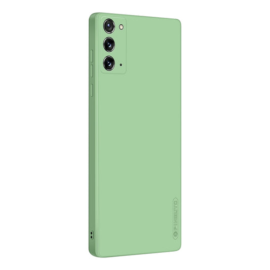 For Samsung Galaxy Note20 PINWUYO Touching Series Liquid Silicone TPU Shockproof Case(Green) - Galaxy Note20 Cases by PINWUYO | Online Shopping UK | buy2fix