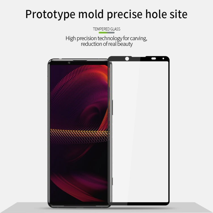 For Sony Xperia 5 III PINWUYO 9H 2.5D Full Screen Tempered Glass Film(Black) - Sony Tempered Glass by PINWUYO | Online Shopping UK | buy2fix