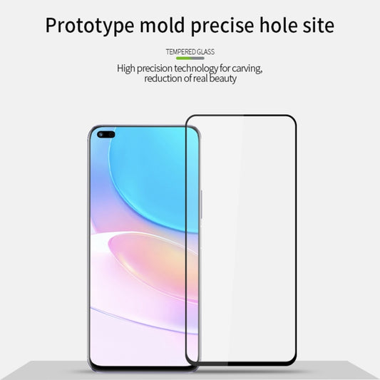 For Huawei Nova 8i PINWUYO 9H 2.5D Full Screen Tempered Glass Film(Black) - Huawei Tempered Glass by PINWUYO | Online Shopping UK | buy2fix