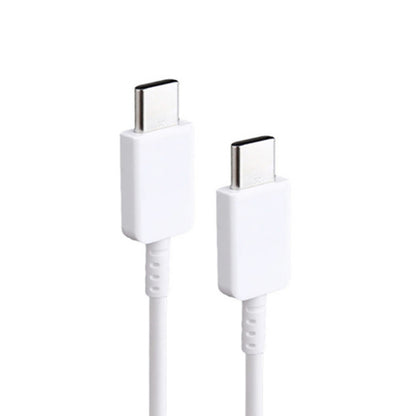 XJ-69 1m 3A USB-C / Type-C to Type-C TPU Charging Sync Data Cable for Mobile Phone(White) by buy2fix