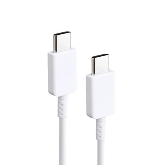 XJ-69 1m 3A USB-C / Type-C to Type-C TPU Charging Sync Data Cable for Mobile Phone(White) by buy2fix