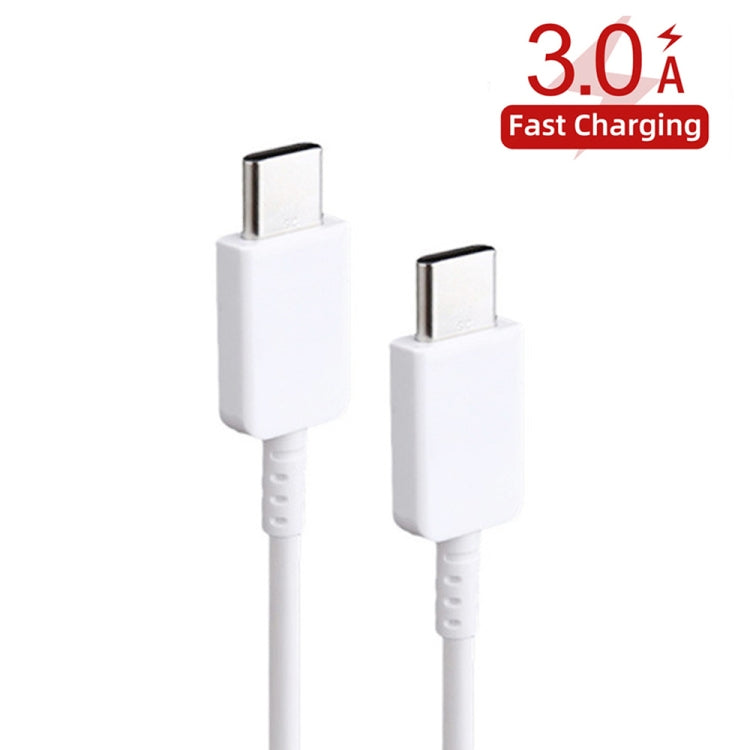 XJ-69 1m 3A USB-C / Type-C to Type-C TPU Charging Sync Data Cable for Mobile Phone(White) by buy2fix