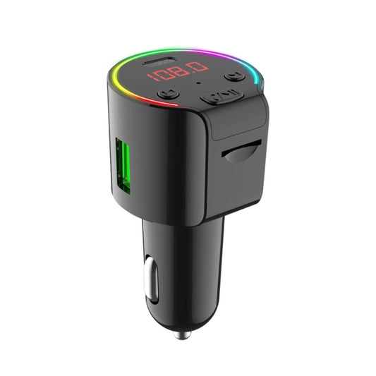 G61 FM Transmitter Music MP3 Player QC3.0 Type-C Quick Charge Support 5.0 Hands-free Car Kit - Bluetooth Car Kits by buy2fix | Online Shopping UK | buy2fix