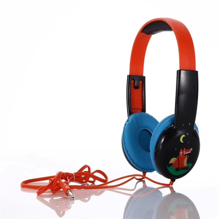 KID101 Portable Cute Children Learning Wired Headphone(Black Red) by buy2fix