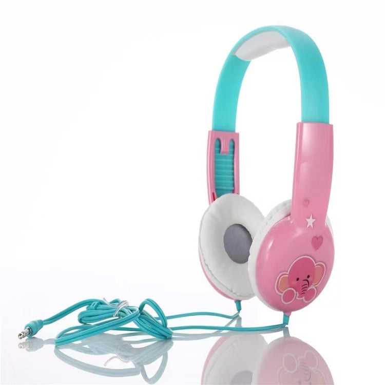 KID101 Portable Cute Children Learning Wired Headphone(Pink Green) by buy2fix