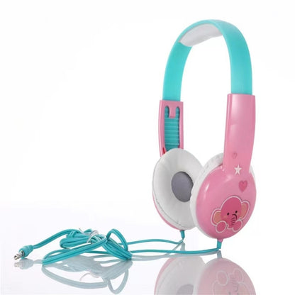 KID101 Portable Cute Children Learning Wired Headphone(Pink Green) by buy2fix