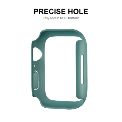 ENKAY Hat-Prince PC Frame + Full Coverage PMMA HD Screen Protector Film For Apple Watch Series 8 / 7 45mm(Black) - Watch Cases by ENKAY | Online Shopping UK | buy2fix
