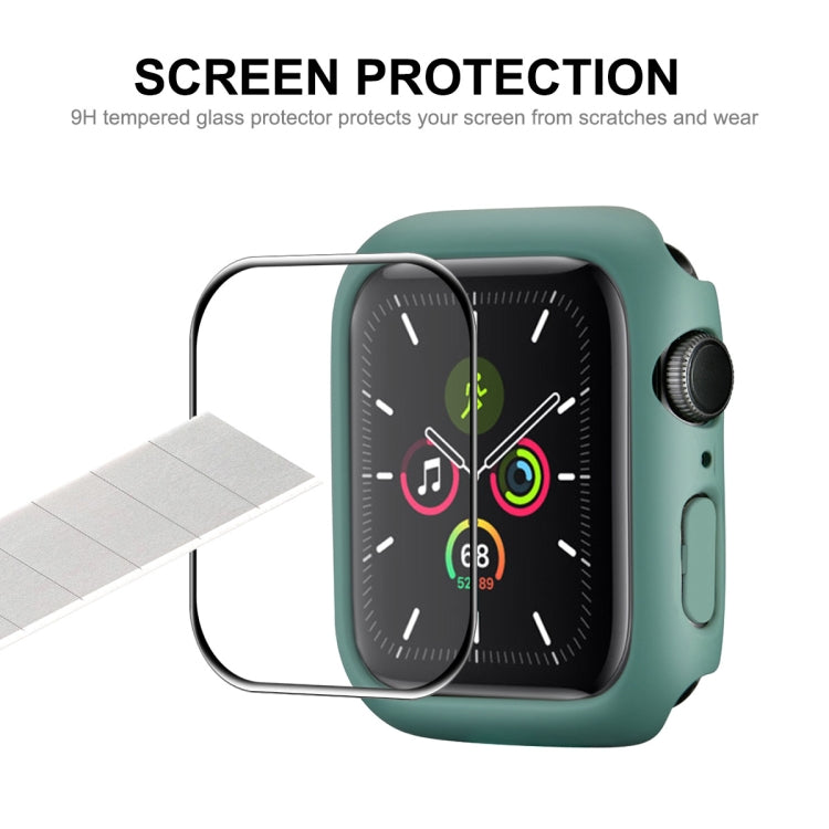 ENKAY Hat-Prince PC Frame + Full Coverage PMMA HD Screen Protector Film For Apple Watch Series 8 / 7 45mm(Black) - Watch Cases by ENKAY | Online Shopping UK | buy2fix