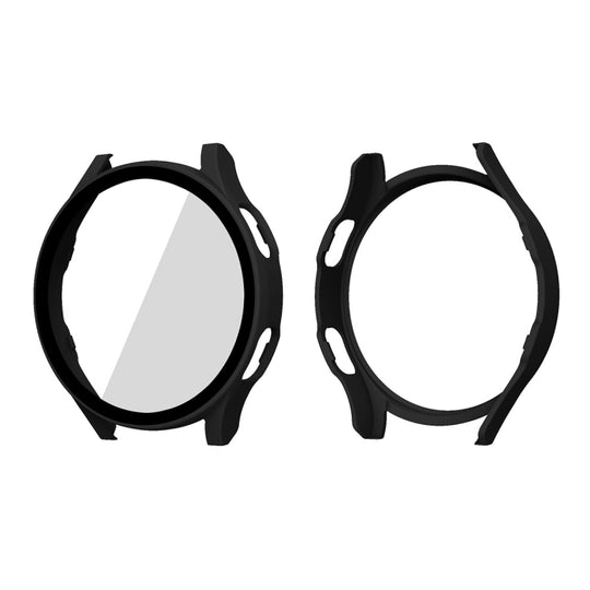 ENKAY Hat-Prince Full Coverage PC Frame + Tempered Glass Protector Composite Case for Samsung Galaxy Watch4 40mm(Black)