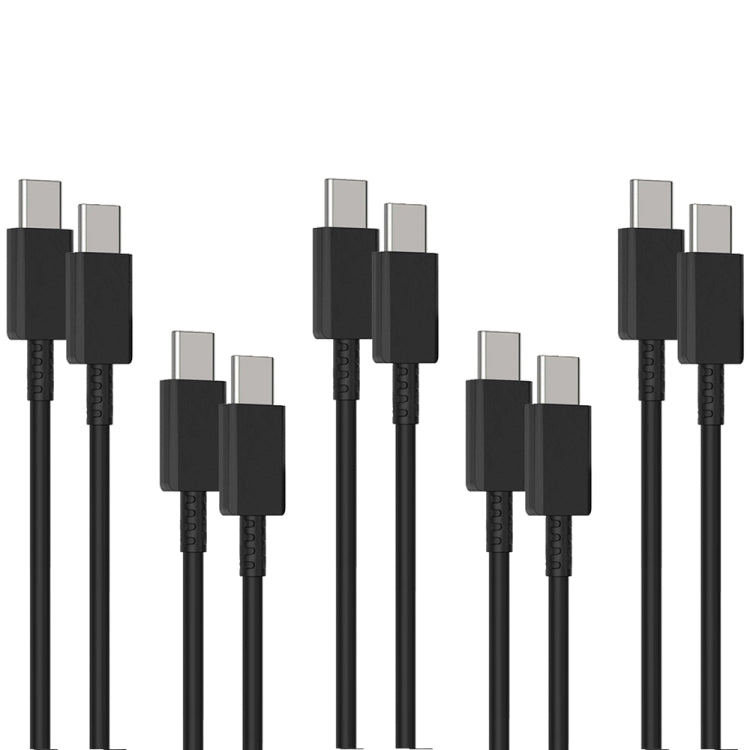5 PCS XJ-70 45W 5A USB-C / Type-C to Type-C Super Fast Charging Cable, Length: 1m by buy2fix