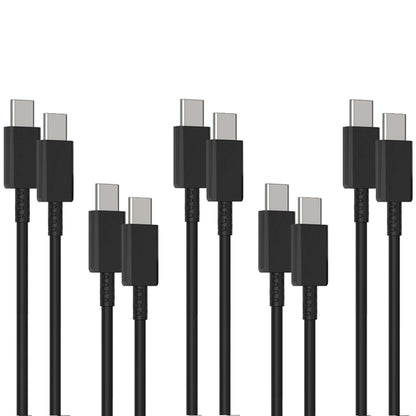 5 PCS XJ-70 45W 5A USB-C / Type-C to Type-C Super Fast Charging Cable, Length: 1m by buy2fix