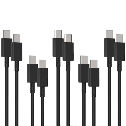 5 PCS XJ-70 45W 5A USB-C / Type-C to Type-C Super Fast Charging Cable, Length: 1m by buy2fix