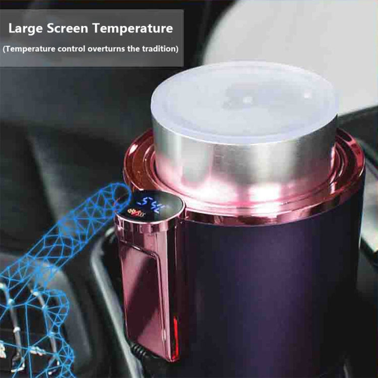2-in-1 Smart Car Cup Cooler Outdoor Travel Heater Portable Auto Mini Refrigerator 12V Cooling Heating Cup and Drink Holder(Purple) - Stowing Tidying by buy2fix | Online Shopping UK | buy2fix