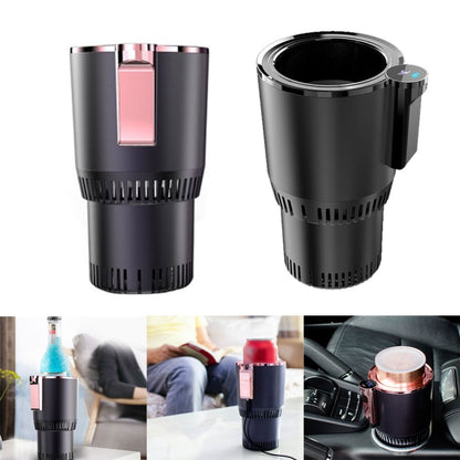2-in-1 Smart Car Cup Cooler Outdoor Travel Heater Portable Auto Mini Refrigerator 12V Cooling Heating Cup and Drink Holder(Purple) - Stowing Tidying by buy2fix | Online Shopping UK | buy2fix