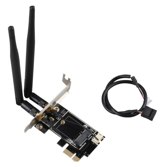 TXB001 PCIE-1X Card to NGFF-Ekey Dual Antenna Adapter - Add-on Cards by buy2fix | Online Shopping UK | buy2fix